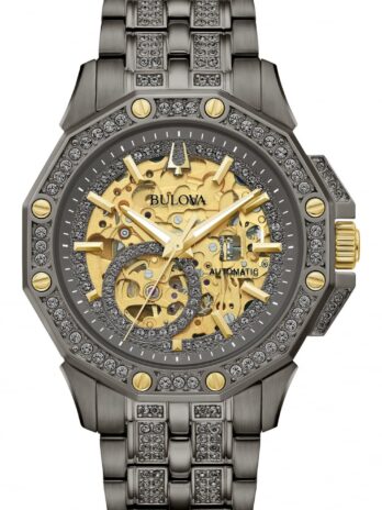 [Bulova] 自動巻き腕時計 Octava オクタバ。 98A293 メンズ グレー