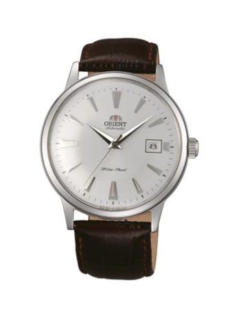 [オリエント] Orient 腕時計 Men’s ‘2nd Gen. Bambino Ver. 1’ Japanese Automatic Stainless Steel and Leather Dress Watch, Color:Brown 日本製自動巻 FAC00005W0 メンズ 【並行輸入品】