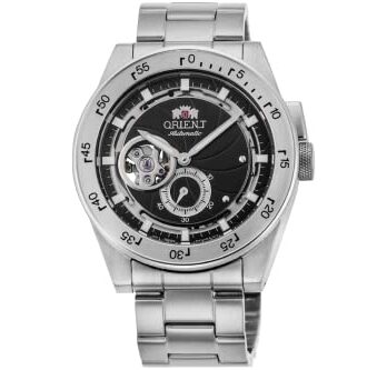Orient メンズ日本製自動/手巻きステンレススチールスポーツウォッチ レトロフューチャーカメラ モデル:(RA-AR0201B10B), ブラック, 自動巻き腕時計。