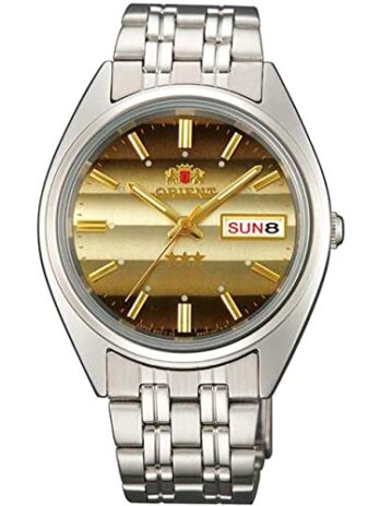 Orient メンズ腕時計 トライスター 自動 ブラウンダイヤル FAB0000DU9
