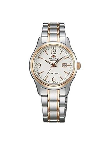 OrientレディースCharlene 31 mm Two Tone Steelブレスレットスチールケース自動ホワイトダイヤル腕時計fnr1q002 W0