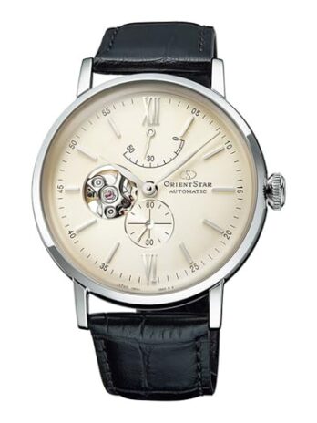 Orient メンズ アナログ 自動巻き腕時計 レザーストラップ RE-AV0002S00B ストラップ, ストラップ