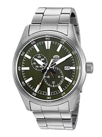 Orient メンズ ステンレス日本製自動/手巻きフィールドウォッチ シルバー