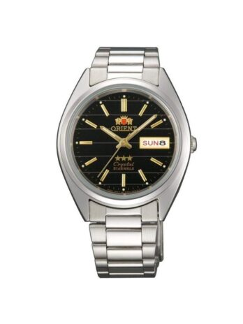 Orient Tristar メンズ クラシック 自動巻き ブラック テクスチャ 文字盤 腕時計 AB00007B, アクアマリン, クラシック
