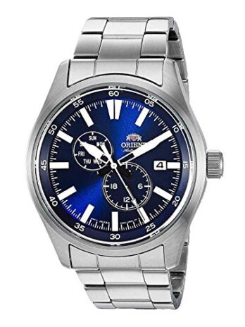 Orient メンズ ステンレス日本製自動/手巻きフィールドウォッチ ブルー