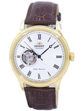 Orient オープンハート 自動巻き ホワイトダイヤル メンズウォッチ FAG00002W0, ホワイト