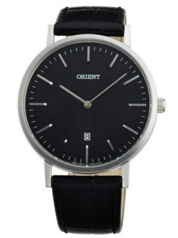 ORIENT スリムコレクション ミニマリスト 日本製クォーツ ブラックウォッチ FGW05004B