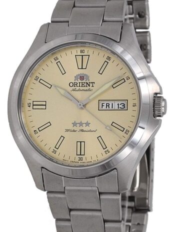 Orient Tristar 自動シャンパンダイヤル メンズウォッチ RA-AB0F11 G, 自動巻き腕時計。