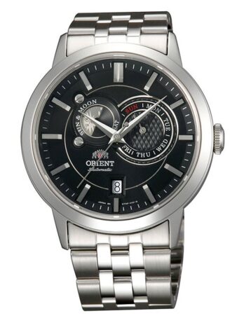 Orient オートマチックサンアンドムーン サファイアガラス付きET0P002Bウォッチ