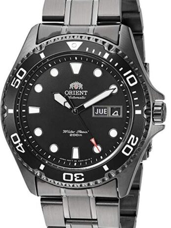 Orient 「Ray Raven II」日本製自動巻き メンズ ステンレススチール カジュアルウォッチ ブラック（モデル：FAA02003B9）