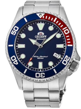 Orient メンズ 日本製自動腕時計 ステンレススチールストラップ シルバー 22 (モデル:RA-AC0K03L10B)