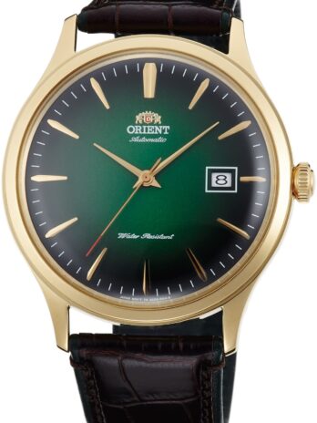 Orient メンズ ステンレススチール 自動腕時計 レザーストラップ ブラウン 22 (モデル:FAC08002F0)
