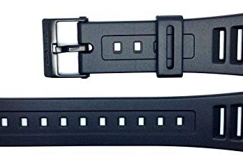 Casio 70377663 20mm Replacement Watch Band for JC-10, JC-11, W-56, and W-740, Black