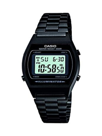 Casio B640WB-1AEF Classic Digital Watch with Stainless Steel Band Black