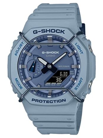 G-Shock GA2100PT-2A トーンオントーン ワイヤーフェイス カシオアクブルー, ブラック
