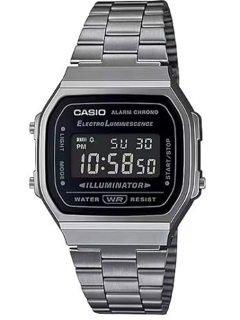 カシオ G-Shock ユニセックス A168WGG-1BVT デジタル ビンテージ 腕時計 シルバー