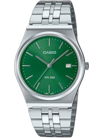 カシオ グリーンダイヤルウォッチ MTP-B145D-3AVDF, マルチカラー, ブレスレット
