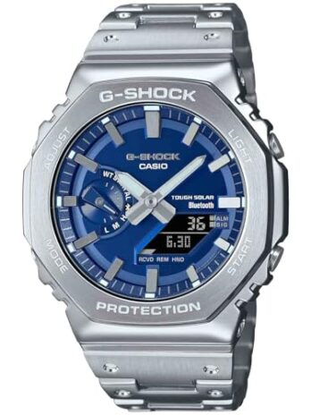 G-Shock カシオ フルメタル 鮮やかなブルー メンズウォッチ GMB2100AD-2A, シルバーブルー, スポーツ。
