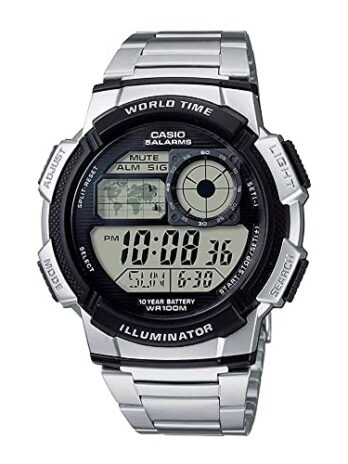 [カシオ] CASIO 腕時計 World Time ワールドタイム AE1000WD-1AVCF メタルバンド スポーツウォッチ [並行輸入]