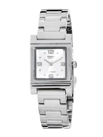 [カシオ]Casio Women’s LTP1237D-7A Silver-Tone Shell ホワイト Dial 時計 [並行輸入品]