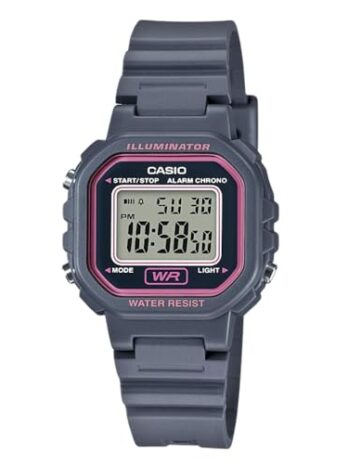 Casio LA20WH-8A Grey Ladies Square Digital Sports Watch