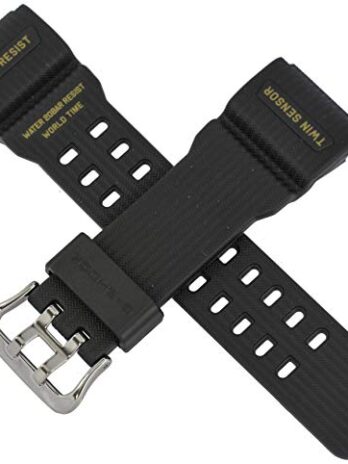Casio 10525191 Genuine Factory Casio交換ブラックラバー腕時計バンドFits gg-1000gb-1 a