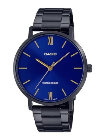 Casio (カシオ) アナログブルーダイヤル メンズウォッチ MTP-VT01B-2BUDF, ブルー