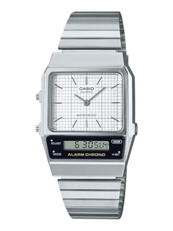 CASIO メンズ 腕時計 AQ-800E-7A, ホワイト
