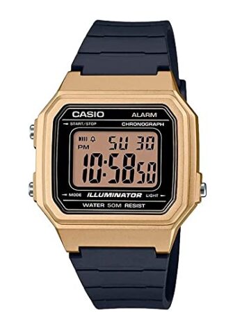 Casio Men’s Quartz Resin Strap, Black, 23.6 Casual Watch (Model: W-217HM-9AVCF)