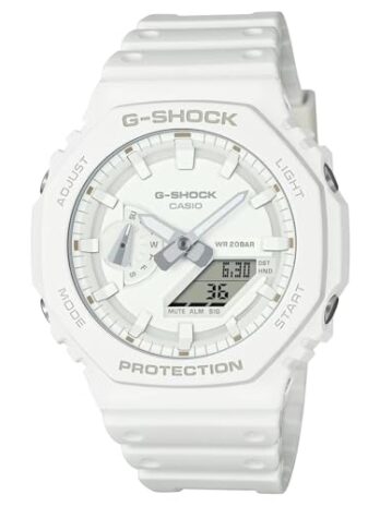 Casio G-Shock GA2100-7A7 アナログデジタルホワイトウォッチ – 正規販売店, モダン
