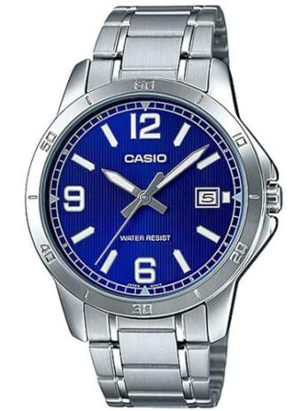 [Casio] ドレスウォッチ Mtpv004d2b シルバーグレー。