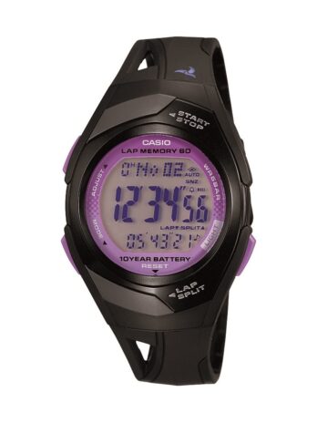[カシオimport] レディース 大人 腕時計 STR300-1C 並行輸入品 ブラック&パープル