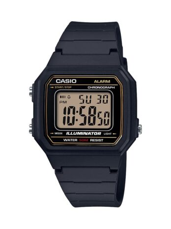 Easy Reader, Large Size, 50M Water Resistant, LED Light, 1/100th Sec. Stopwatch (60min), Alarm, Auto Calendar, Battery L