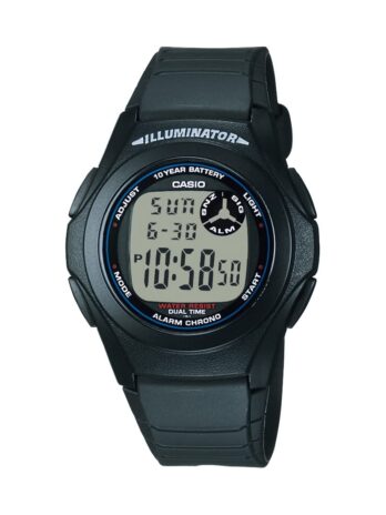 Casio Men’s ‘Classic’ Quartz Resin Casual Watch, Color:Black (Model: F-200W-1ACF)