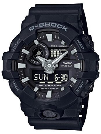カシオメンズ ‘sG SHOCK’s クォーツ レジン カジュアル ウォッチ ブラック