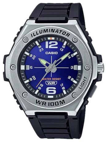 [CASIO] 腕時計 MWA-100H-2AVCF 高耐久アナログ。 メンズ ブラック