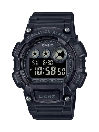 Casio Men’s Quartz Watch with Resin Strap, Black, 38 (Model: W-735H-1BVCF)