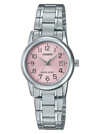 Casio Women’s LTPV002D-4B Silver Stainless-Steel Japanese Quartz Fashion Watch