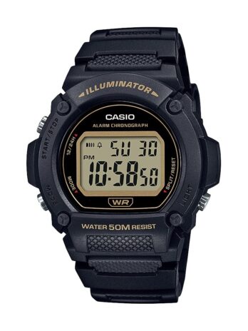 カシオ メンズ クォーツ スポーツウォッチ 樹脂ストラップ付き その他 15 (モデル:W219H-1A2V) ブラック, ブラック, モダン