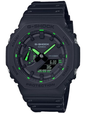 カシオ RELOJ アナログ デジタル G-Shock Trend GA-2100-1A3ER 49mm ブラック, ブラック, Taglia unica, RELOJ ANALOGICO DIGITAL CASIO G-SHOCK TREND GA-2100-1A3ER 49MM
