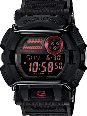 Casio G-Shock GD400-1CR Classic Digital Black/Red Watch w/ Protector GD400-1