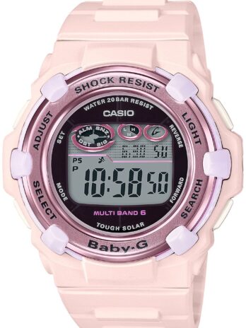 [カシオ] 腕時計 ベイビージー 【国内正規品】電波ソーラー スーパーイルミネータータイプ(高輝度なLEDライト) BGR-3000UCB-4JF レディース ピンク