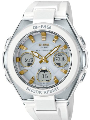 [カシオ] 腕時計 ベビージー【国内正規品】 G-MS 電波ソーラー MSG-W100-7A2JF レディース ホワイト