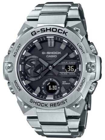 Casio GSTB400D-1A 銀 Gスチール