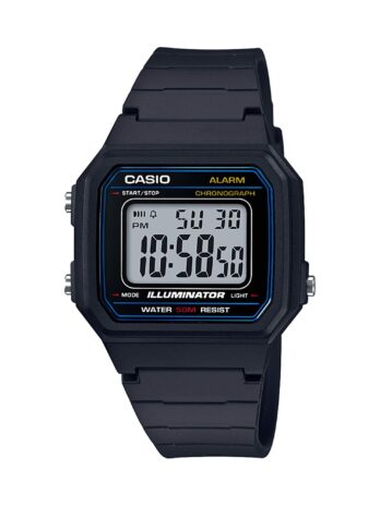 Easy Reader, Large Size, 50M Water Resistant, LED Light, 1/100th Sec. Stopwatch (60min), Alarm, Auto Calendar, Battery L