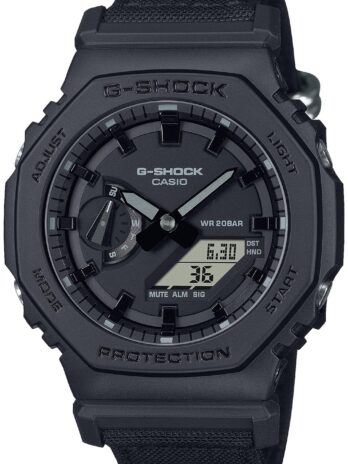 [カシオ] 腕時計 ジーショック クロスバンド【国内正規品】Utility black series CORDURA Eco Fabric素材クロスバンド GA-2100BCE-1AJF メンズ ブラック
