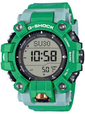 [カシオ] 腕時計 ジーショック 【国内正規品】MUDMAN Love Sea and The Earth EARTHWATCH コラボレーションモデル 電波ソーラー バイオマスプラスチック採用 GW-9500KJ-3JR メンズ グリーン