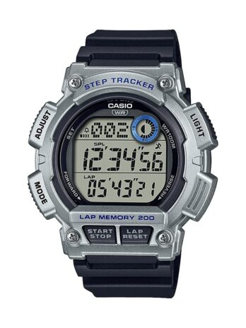 カシオ メンズ クォーツ スポーツウォッチ 樹脂ストラップ付き ブラック 24 (モデル:WS-2100H-1A2VCF), ブラック, モダン