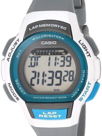 Casio レディース ランナーシリーズ クォーツ ランニングウォッチ 樹脂ストラップ付き ブラック 19.3 (モデル:LWS-1000H-8AVCF)