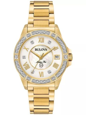 [ブローバ] Bulova 腕時計 Women’s Quartz Stainless Steel Casual Watch, Color:Gold-Toned アナログ クォーツ 98R235 レディース 【並行輸入品】